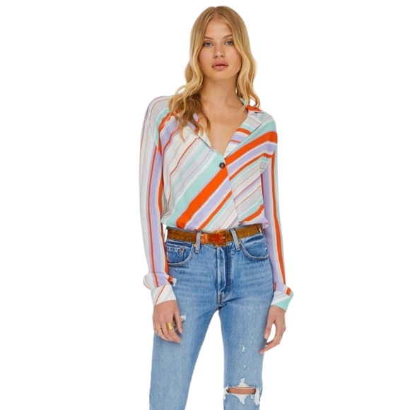 ASTR The Label Motif Body Suit Multi Color Size XS - Picture 1 of 11